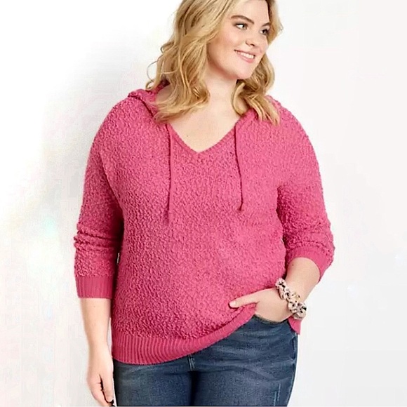 Plus Sz 2X Popcorn Pullover Sweater - Picture 8 of 12